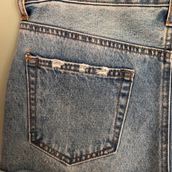 FOREVER 21 Destroyed Denim High Waist Distressed Jean Cutoff Edgy Size 27 Shorts - Picture 5 of 11